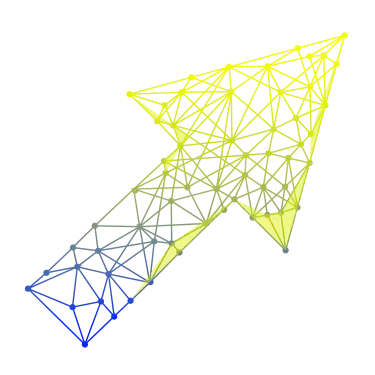 upward arrow representing data with direction